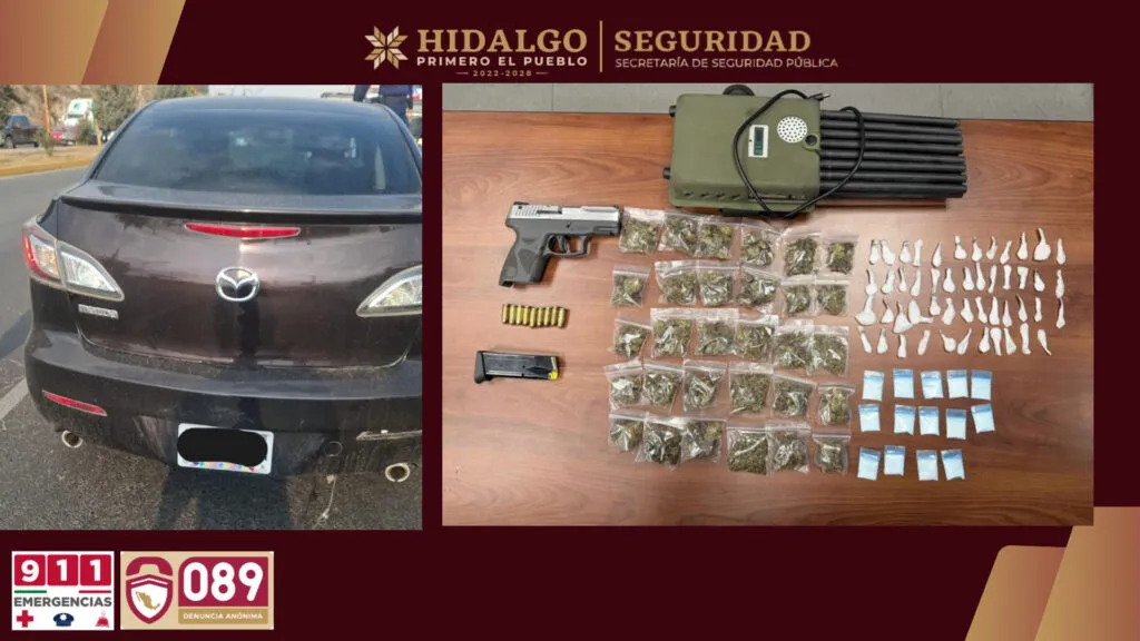 ¡Intentaron huir y con arma! Detienen a cuatro hombres tras persecución en Pachuca