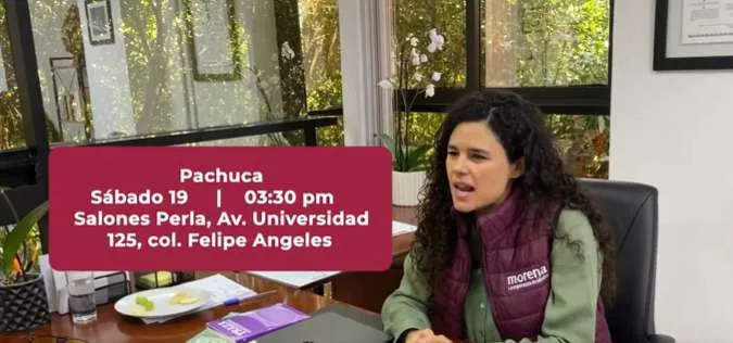 Luisa María Alcalde visitará Pachuca este sábado, revisa su agenda