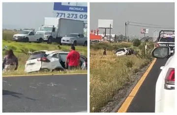 Accidente en la México–Pachuca deja un muerto y tres heridos en Tolcayuca