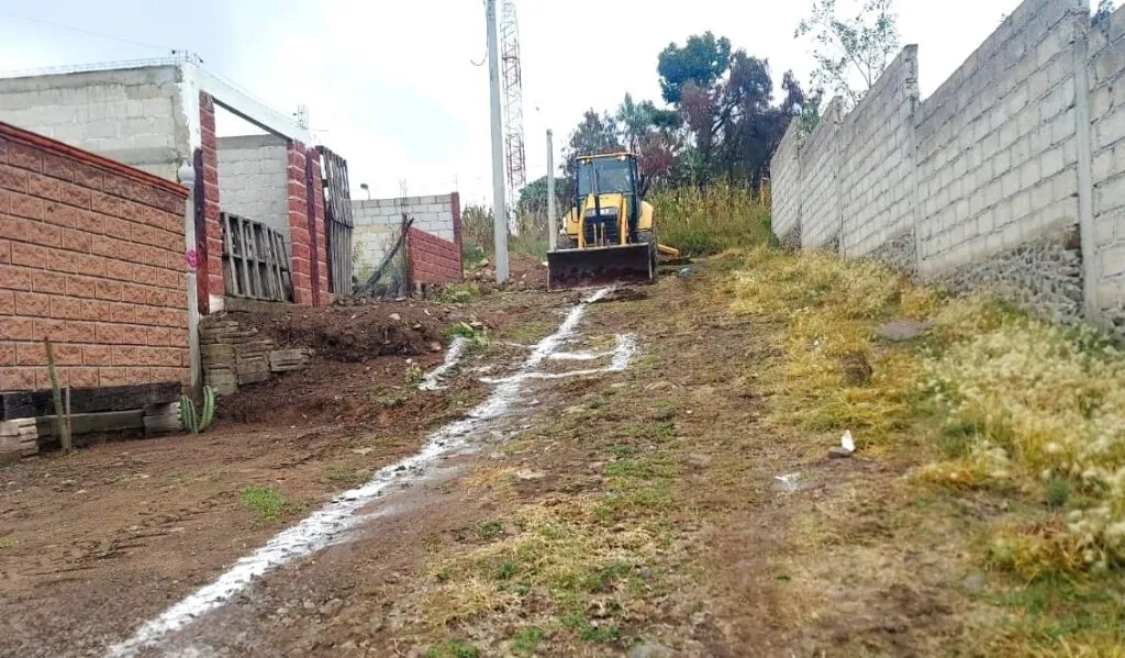 Zempoala mejora servicios sanitarios con nuevas redes de drenaje en comunidades