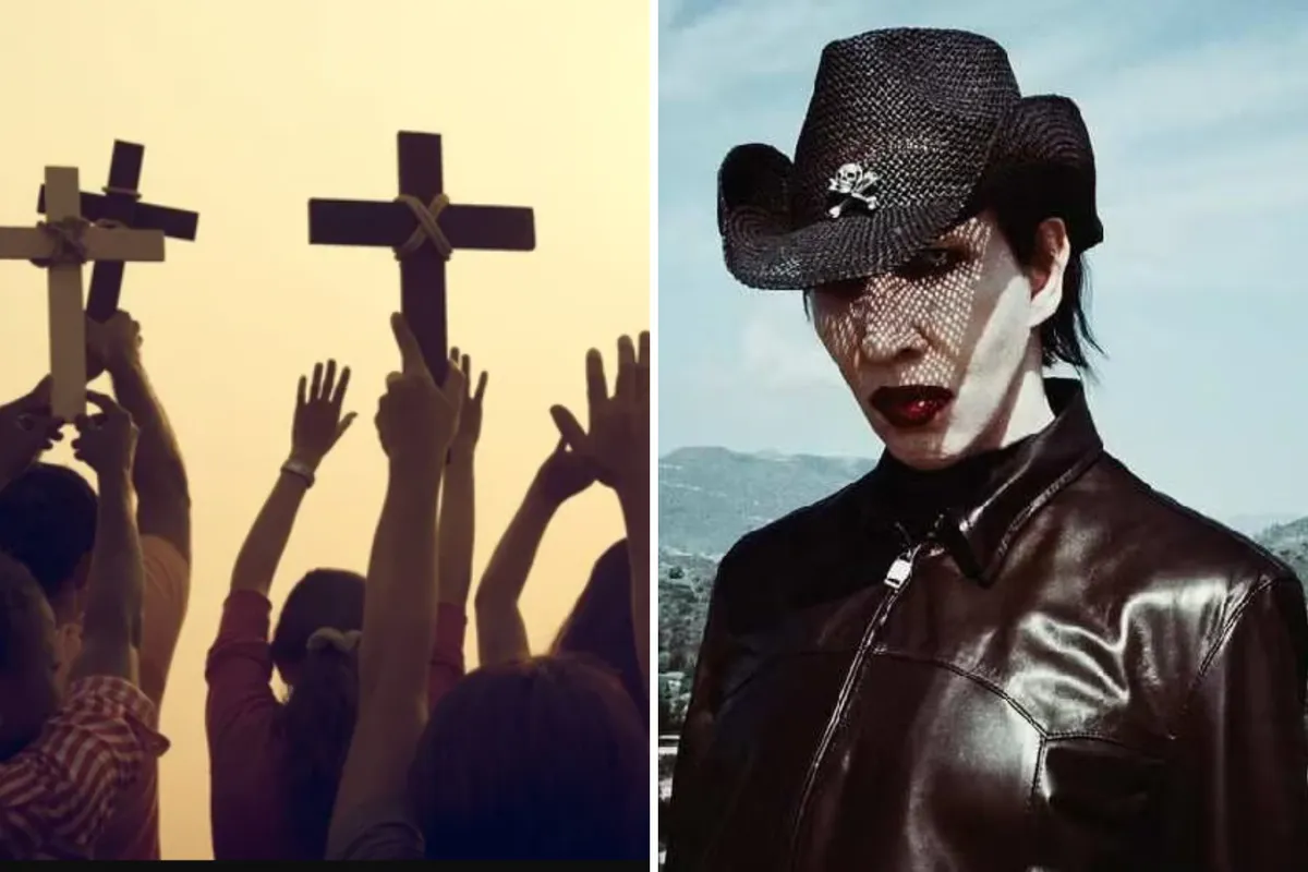“No lo queremos aquí”: Católicos protestan contra Marilyn Manson con ayuno de 40 días