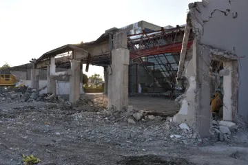 Demolición del Salón de Plenos del Congreso