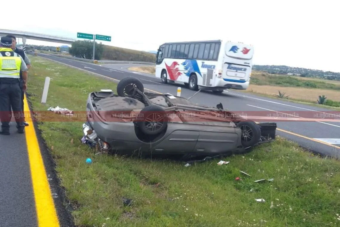 Accidente en la México-Tulancingo: deja dos lesionados