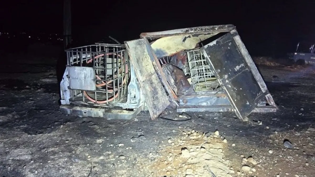 Incendio de camionetas