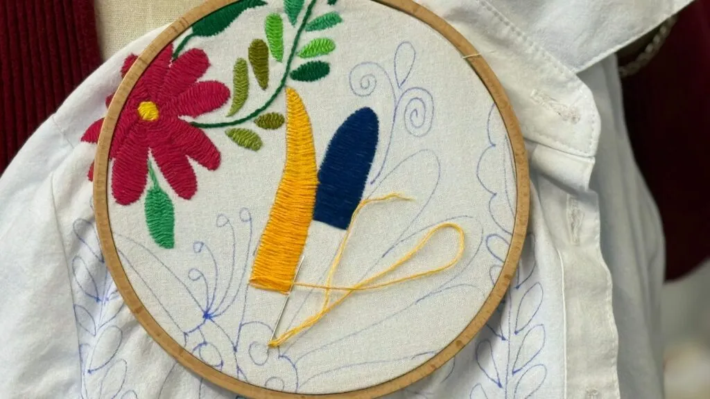 Bordadora de Tenango de Doria preserva tradición durante 25 años