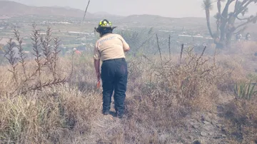 ¡Otro incendio en Ixmiquilpan! Bomberos y vecinos controlan llamas