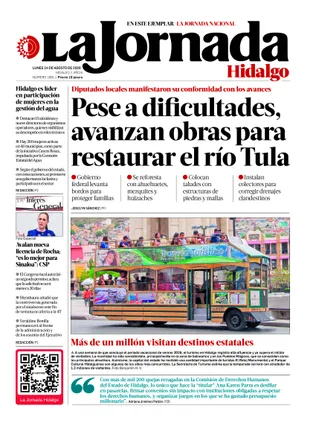 La Jornada Hidalgo | 24 de agosto de 2026