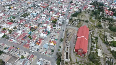 Nueva Central de Abastos Miguel Hidalgo en construcción en Zapotlán, Hidalgo.