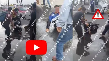 Video muestra a varios hombres golpeando a un ladrón en calles de Iztapalapa tras un supuesto intento de robo.