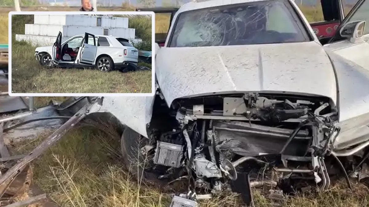 Rolls-Royce vinculado a Los Chapitos protagoniza accidente en Tepic | FOTOS