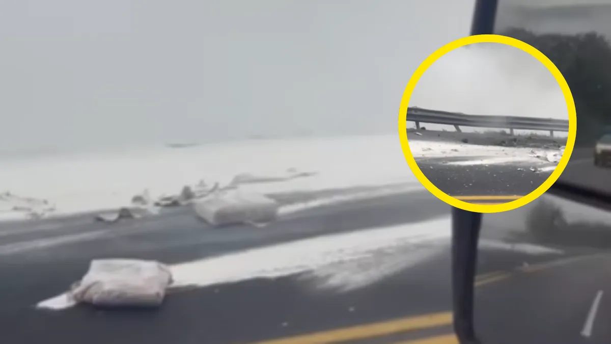 [VIDEO] Volcadura de tráiler en México–Tuxpan causa cierre parcial de la autopista