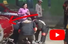 Video viral muestra cómo una mujer cae de un bombo durante los preparativos de una fiesta patronal en Huaraz, Perú. Habría muerto por las lesiones.