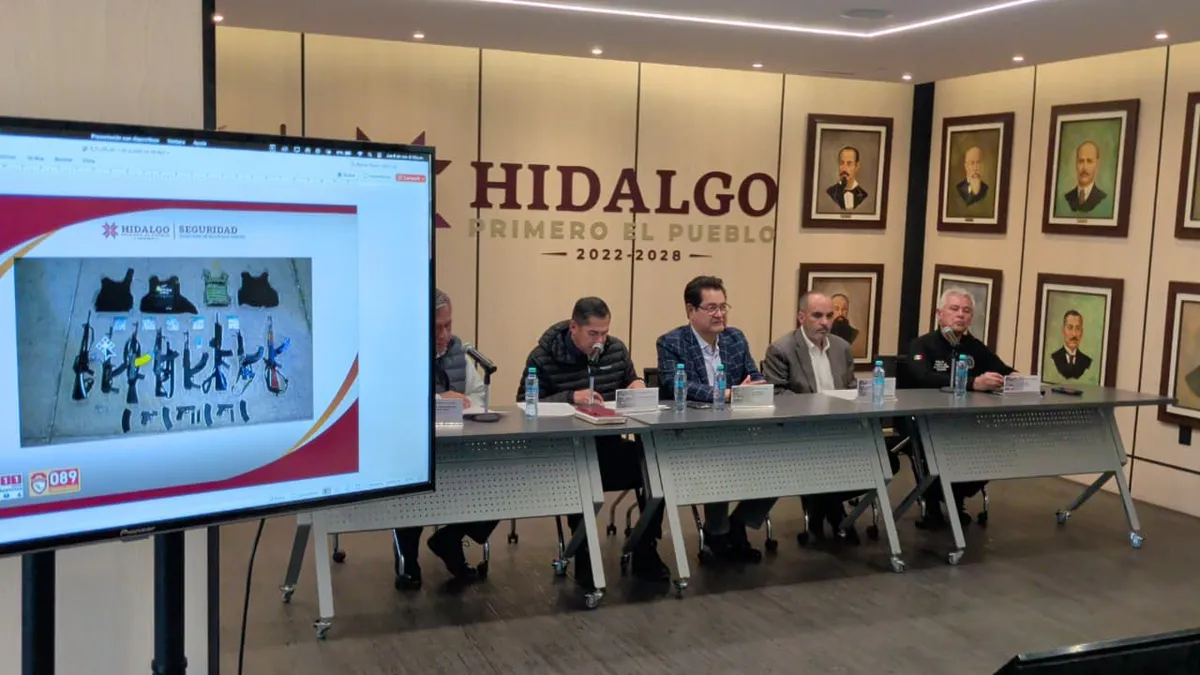 Gabinete de Seguridad informa resultados de operativos en Atotonilco de Tula y Atitalaquia: 29 detenidos y decomiso de armas y drogas