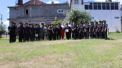 Director de la PIBEH durante un recorrido por instalaciones de la corporación en Hidalgo.