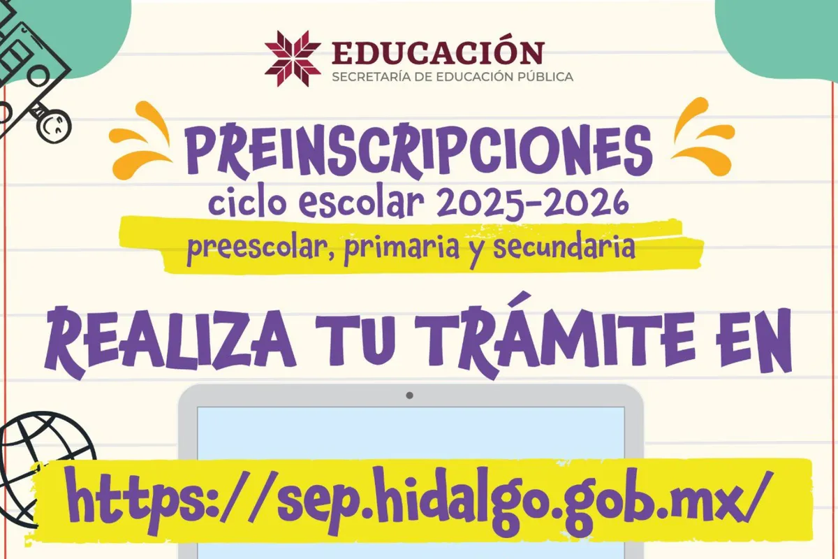 ¡Atención, familias! Ya están las fechas de Preinscripciones Hidalgo 2025. Checa cómo hacer el trámite en línea y qué documentos necesitas.