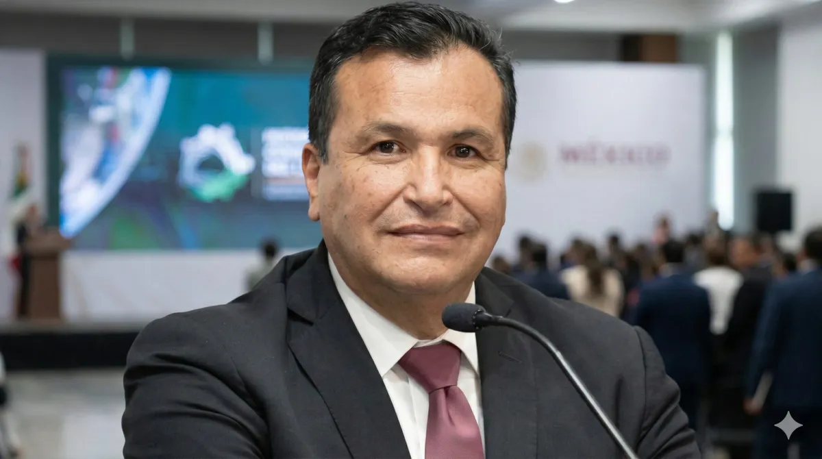 Álvaro Bardales presentando documentos ante la Cámara de Diputados para el registro como aspirante a Auditor Superior de la Federación. Infografía sobre el perfil técnico de Bardales y el rol de la ASF.