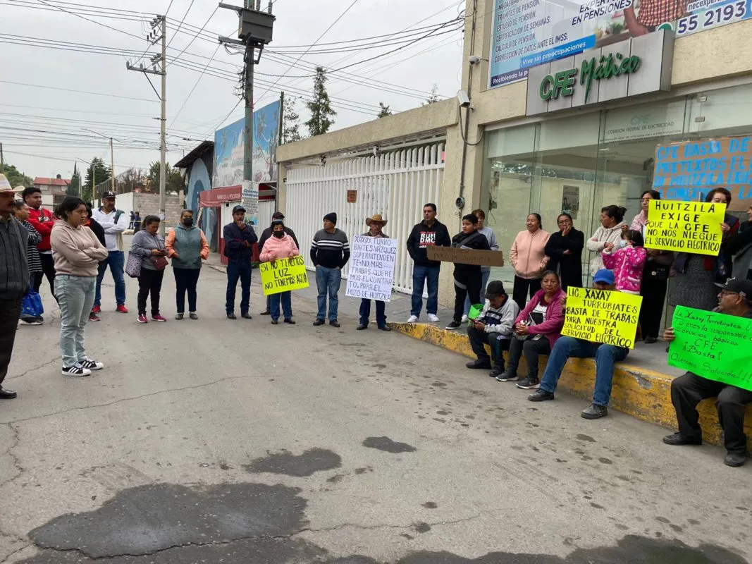 Tizayuca: habitantes exigen a CFE conectar luz para bombeo de agua