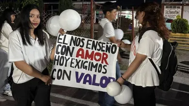 Marcha en Tetepango por justicia para el profesor Jesús