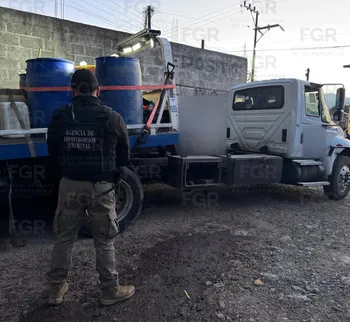 FGR asegura hidrocarburo en Tenango de Doria