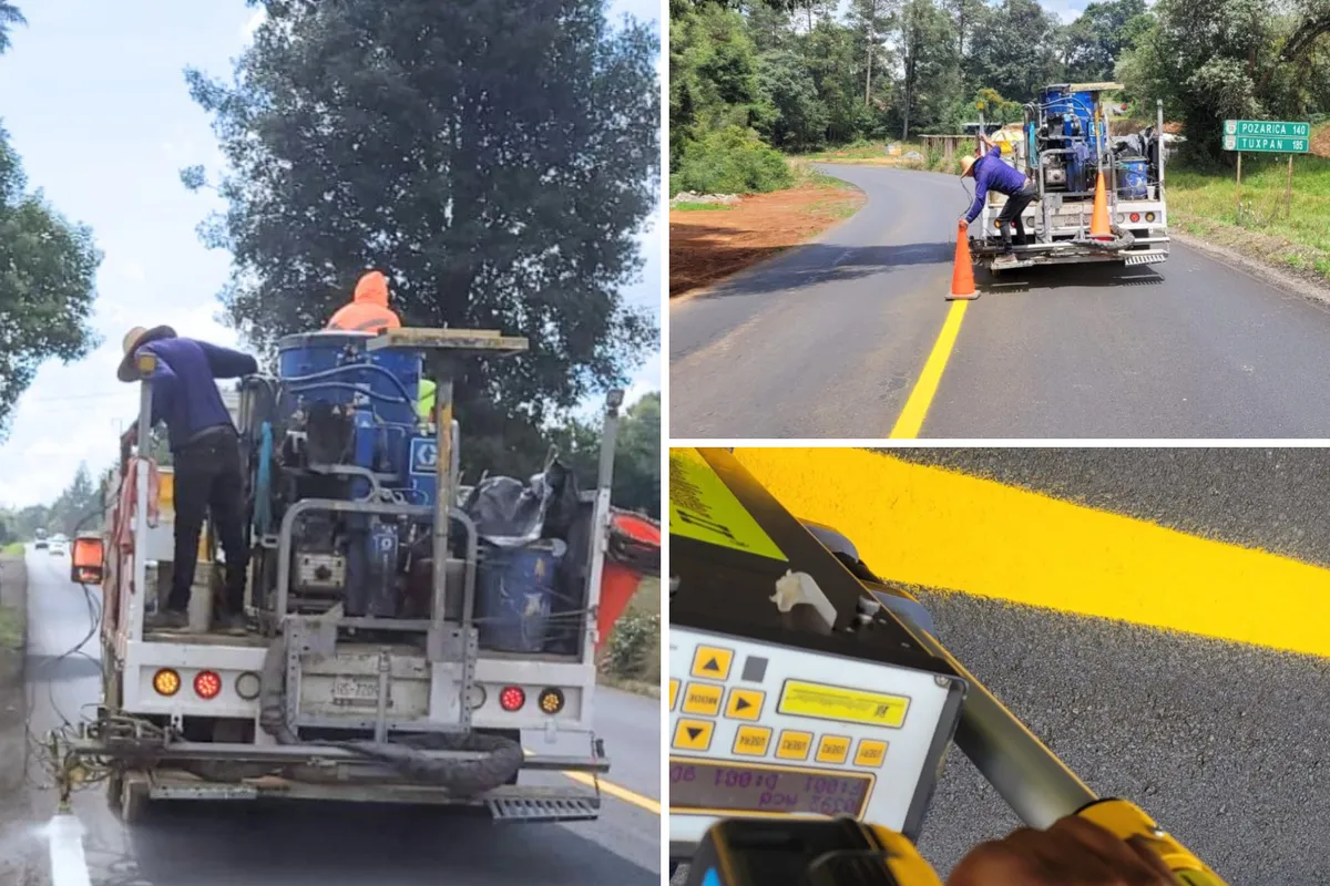 Rehabilitan tramo clave de la carretera Pachuca–Tuxpan