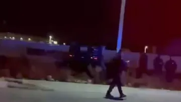 Vehículo volcado
