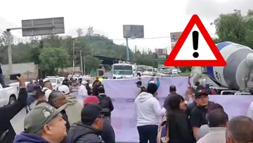 VIDEO | Caos en la autopista México-Pachuca: manifestantes bloquean parcialmente rumbo a CDMX