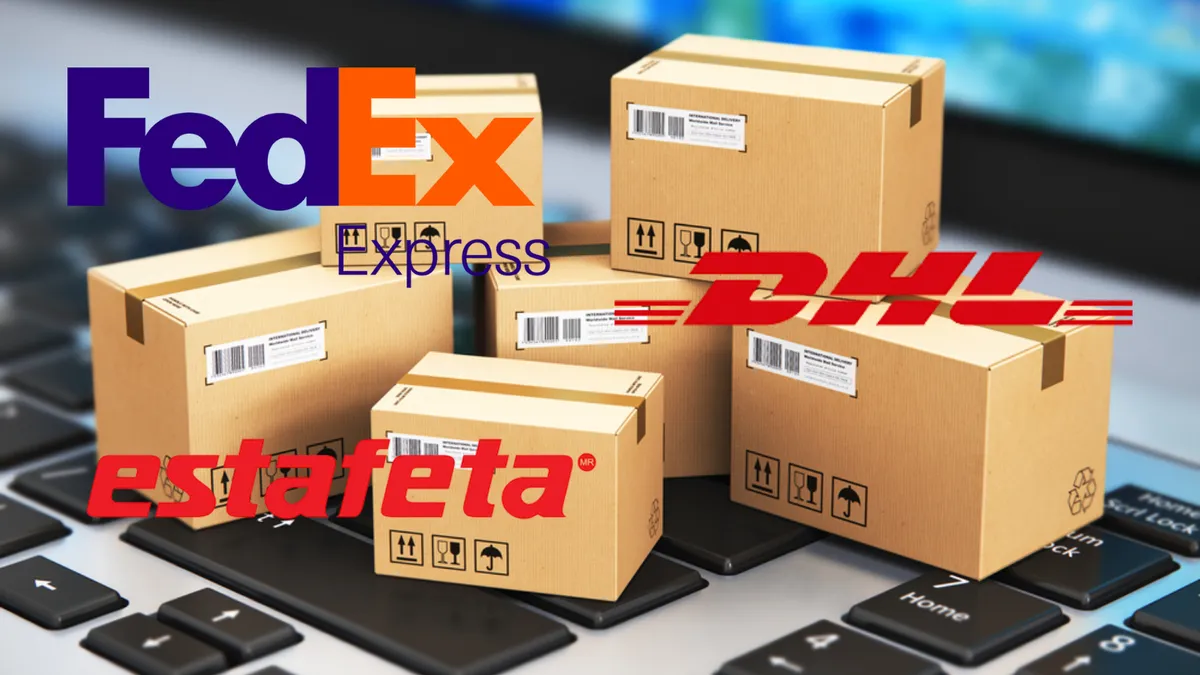 Correo falso de paquetería utilizado en fraudes de phishing en México