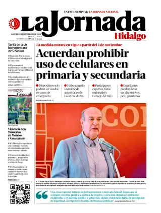 La Jornada Hidalgo | 22 de septiembre de 2026