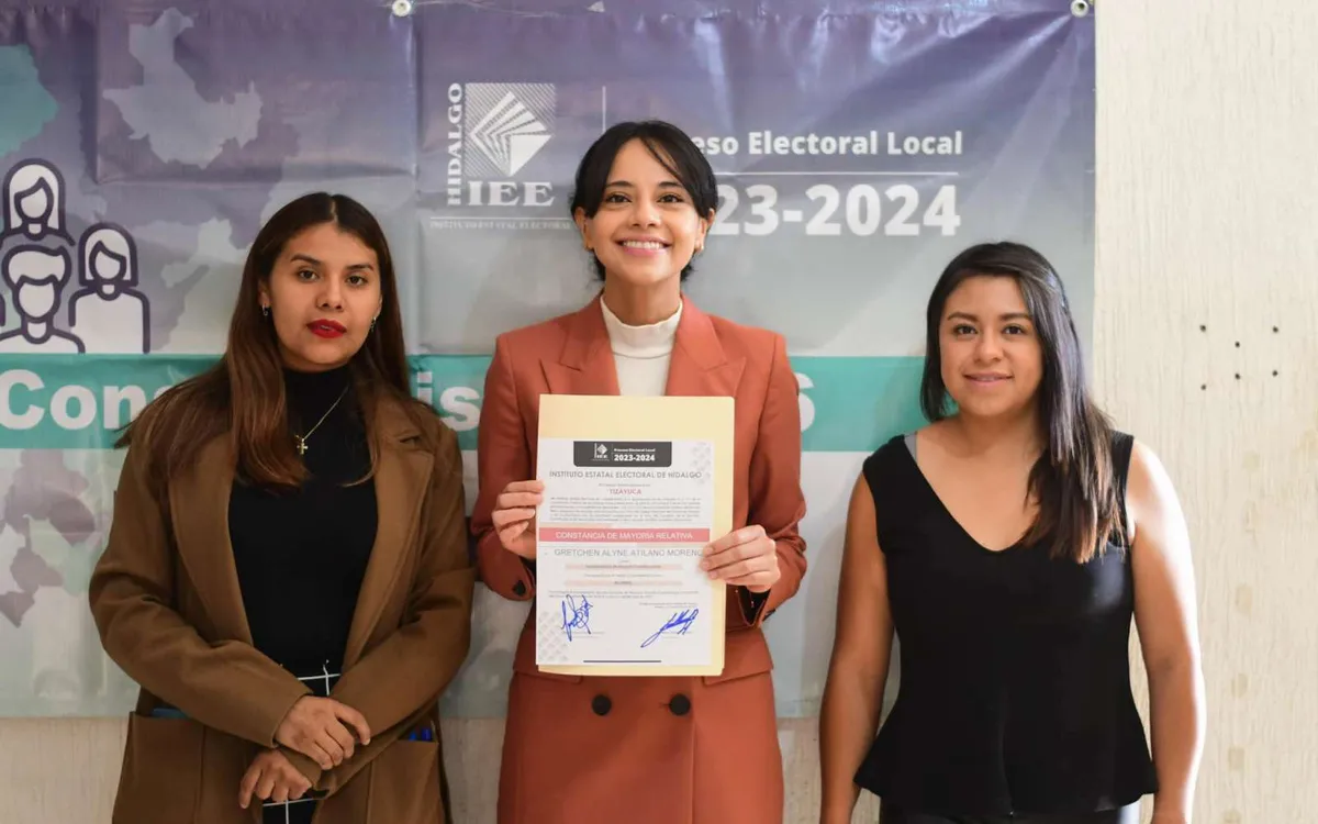 Gretchen Atilano recibe constancia de mayoría de alcaldesa electa de Tizayuca