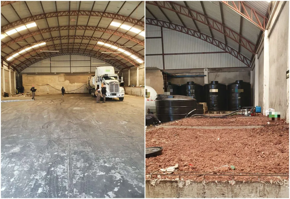 Decomisan 70 mil litros de ‘huachicol’ en Pachuca