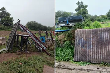 Afectaciones por inundación en Tezontepec de Aldama dejan más de 200 damnificados