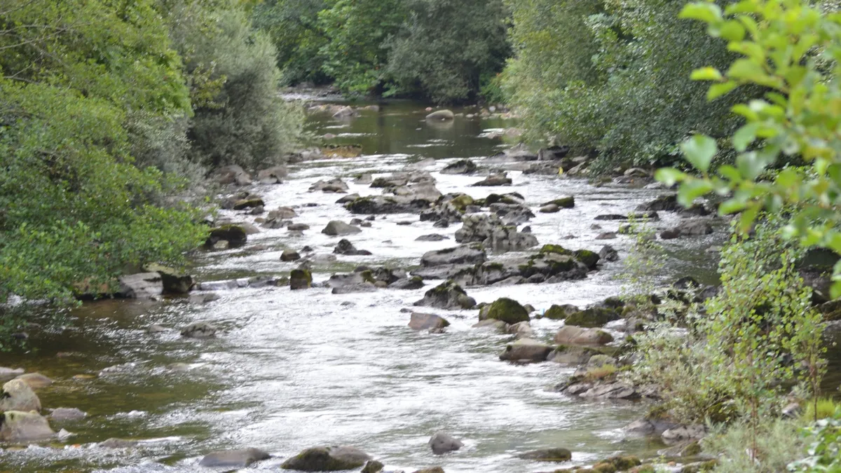 Río con corriente peligrosa