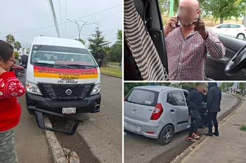 Pasaron los minutos y la ayuda no llegaba. Una pasajera cuestionó la respuesta tras un choque de transporte público en Pachuca.
