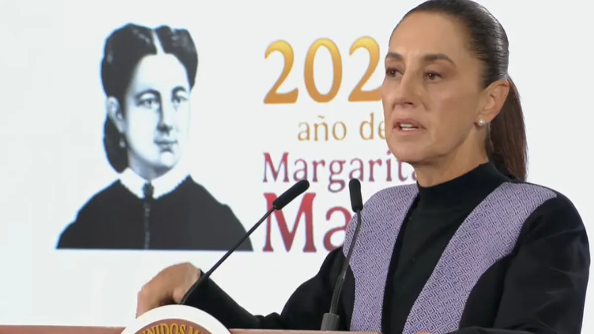 La presidenta Sheinbaum durante conferencia sobre la revocación de mandato y el ‘Plan B’.