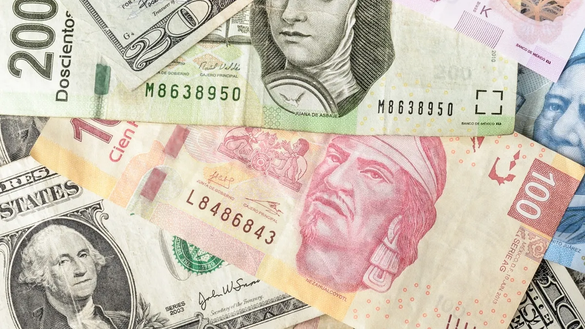 Dólar y Pesos Mexicanos