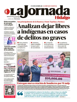 La Jornada Hidalgo | 29 de julio de 2026