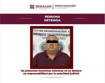 Detención de presunto operador de “El H” en Tula de Allende, Hidalgo.