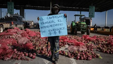 bloqueo en carreteras productores de maiz