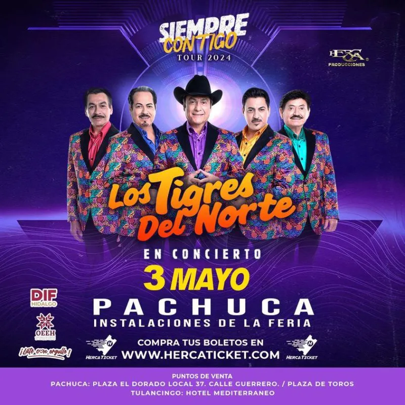 ¿Cuándo y dónde será el concierto de Tigres del Norte en Pachuca? Te decimos