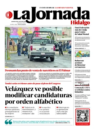La Jornada Hidalgo | 30 de julio de 2026