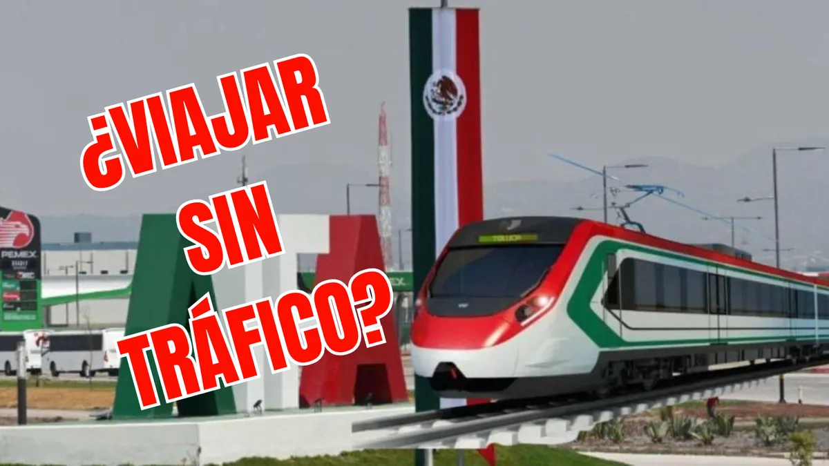 Tren moderno AIFA-Pachuca en vías electrificadas