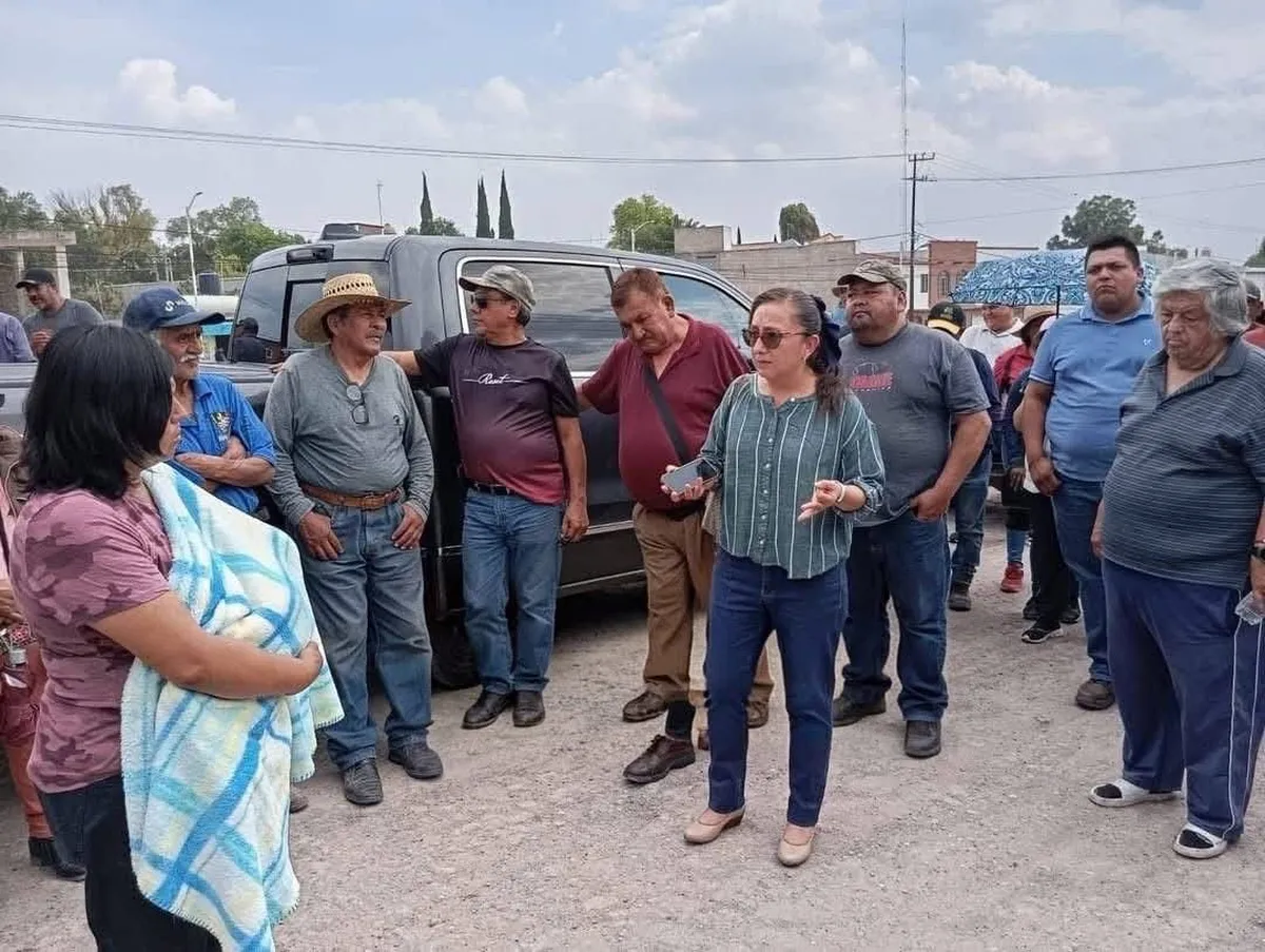 Vecinos de Huitzila protestaron por las obras de la estación del Tren México-Pachuca