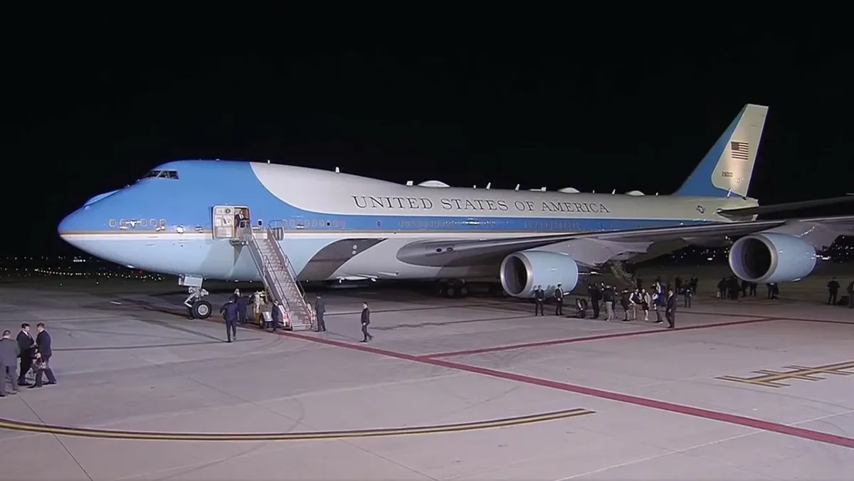 Llega Joe Biden al Aeropuerto Felipe Ángeles