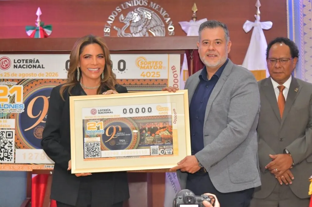 Loteria Nacional reconoce el compromiso social del Tribunal de Justicia con billete conmemorativo