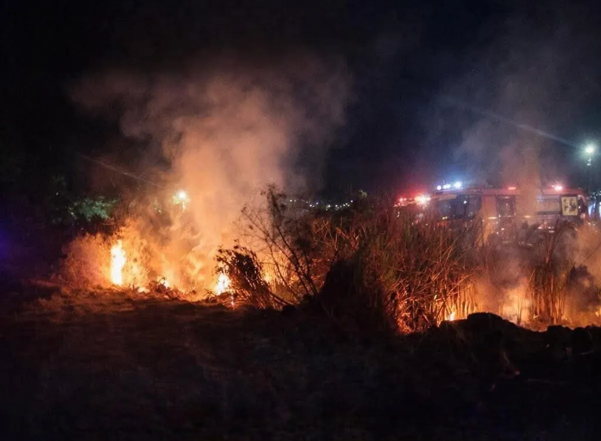 Ixmiquilpan: incendian pastizal por lanzar cohetes en Nochebuena