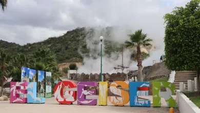 Cerró por seguridad y ya reabrió: así se evaluó el balneario El Géiser tras el movimiento telúrico.