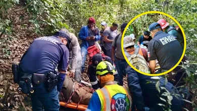 SSPH y Protección Civil rescatan a adulto mayor desaparecido entre Chapulhuacán y Zimapán.