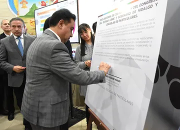 Congreso de Hidalgo firma convenio con escuelas para garantizar espacios libres de drogas