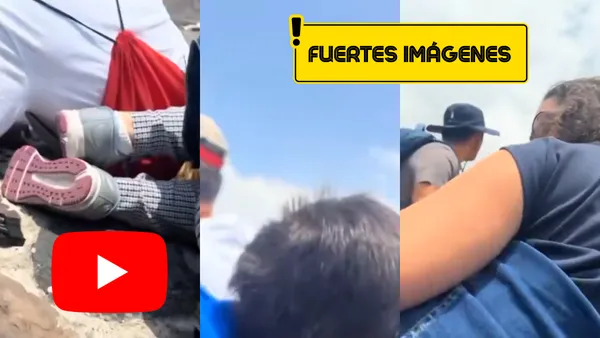 Turistas tirados en el piso durante ataque armado en Teotihuacán captado en video.