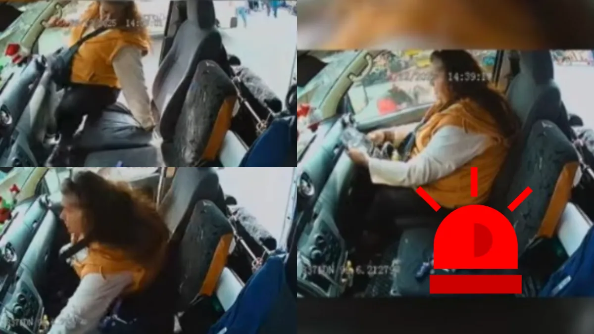 Así fue el momento en que una mujer roba dinero de una combi en plena ruta México-Pachuca, hay VIDEO